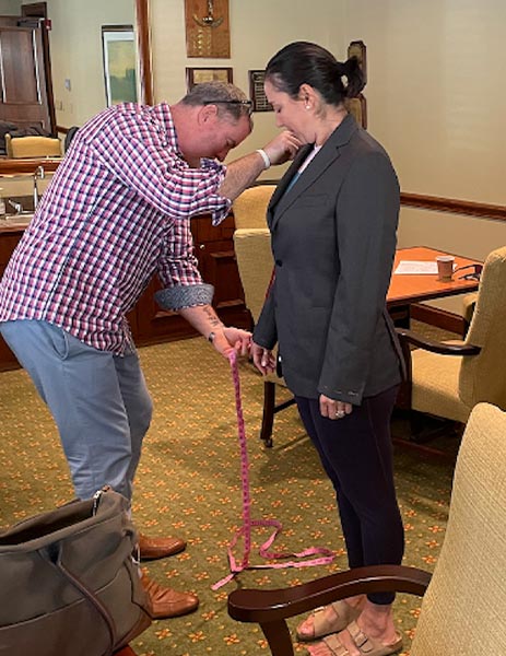 Veterans being Fitted and Photographed by Team Addo