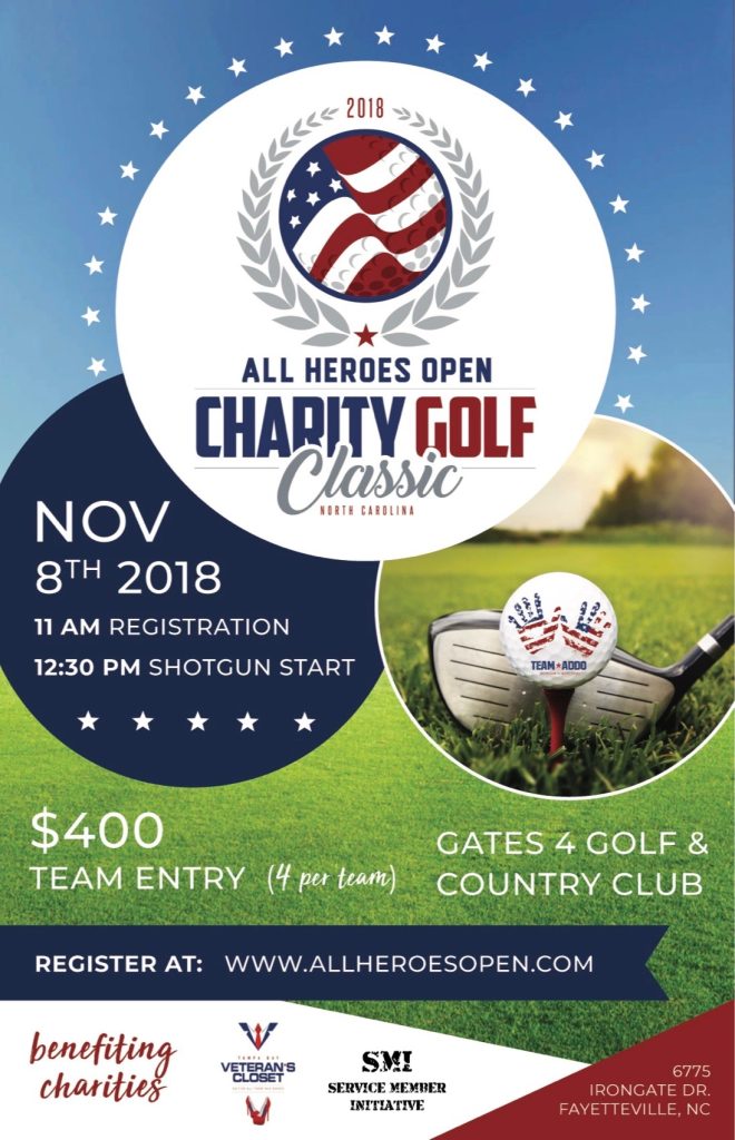 1-FLYER-5 All Heroes Open Charity Golf Classic Flyer - 2018