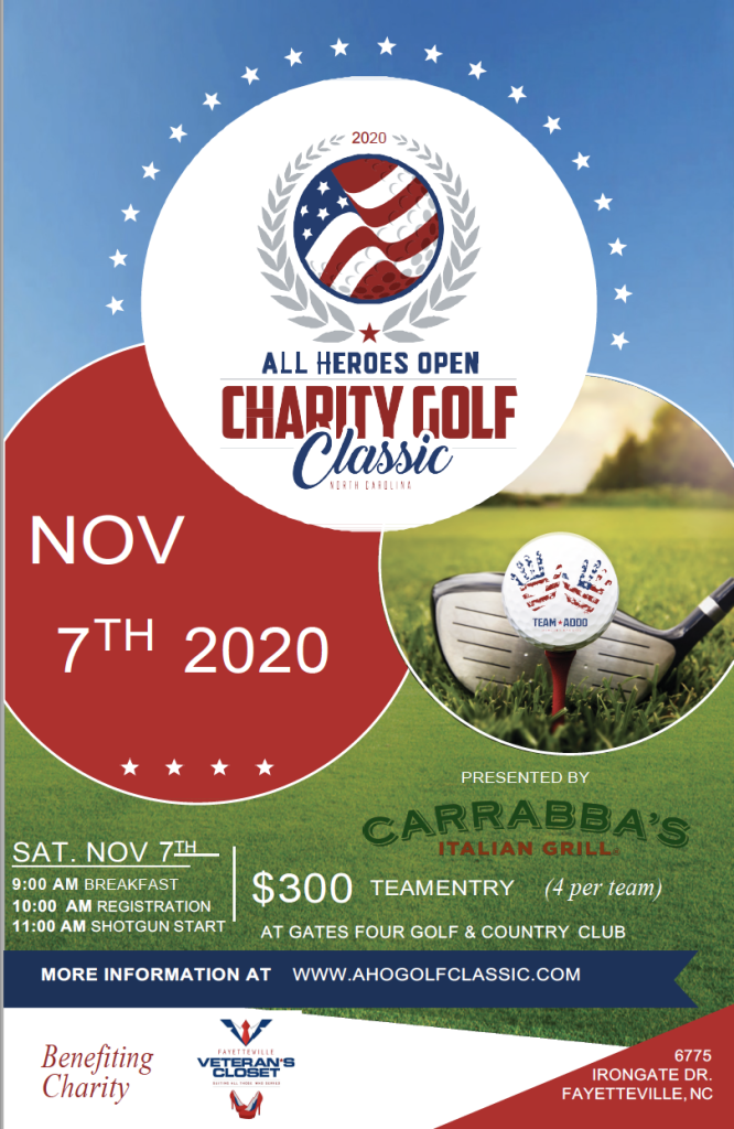 All Heroes Open Charity Golf Classic Flyer - 2020 All Heroes Open Charity Golf Classic - 2020