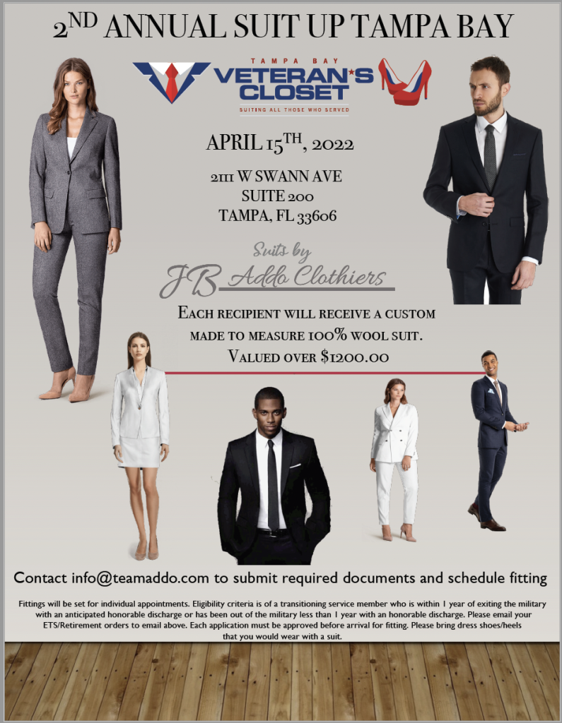 SUIT-UP-TB-22-JPEG 2nd Annual Suit Up Tampa Bay - Veteran's Closet - 2022