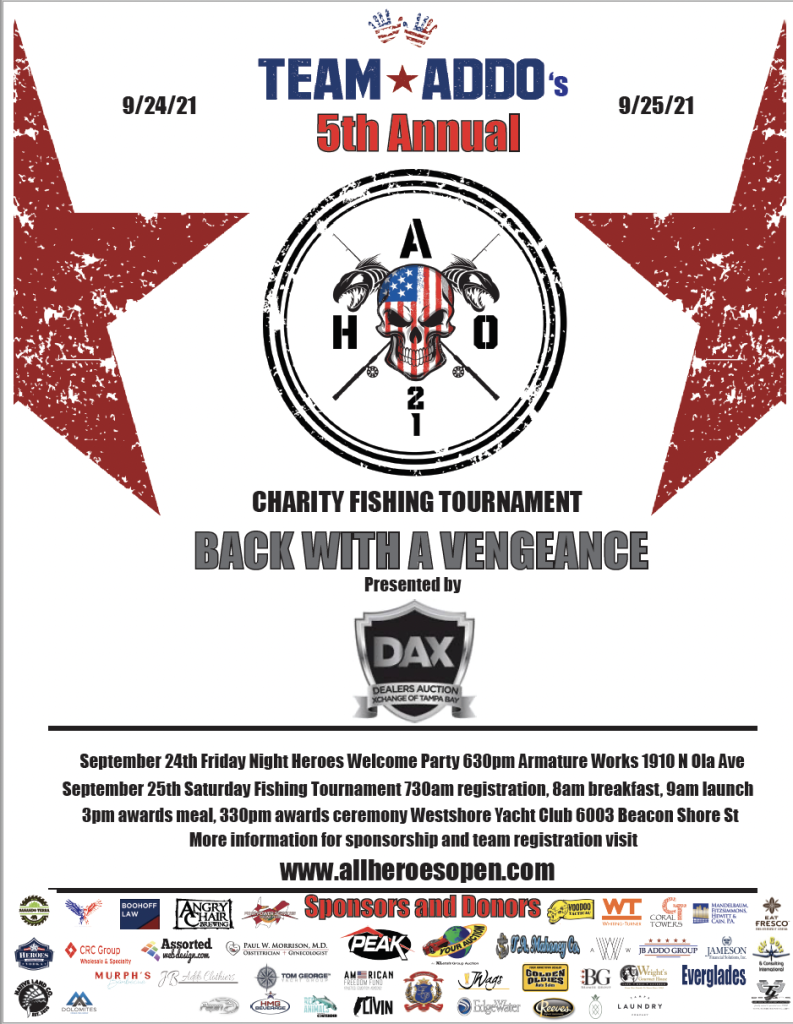 5th Annual All Heroes Open Charity Fishing Tournament - 2021 5th Annual All Heroes Open Charity Fishing Tournament - 2021