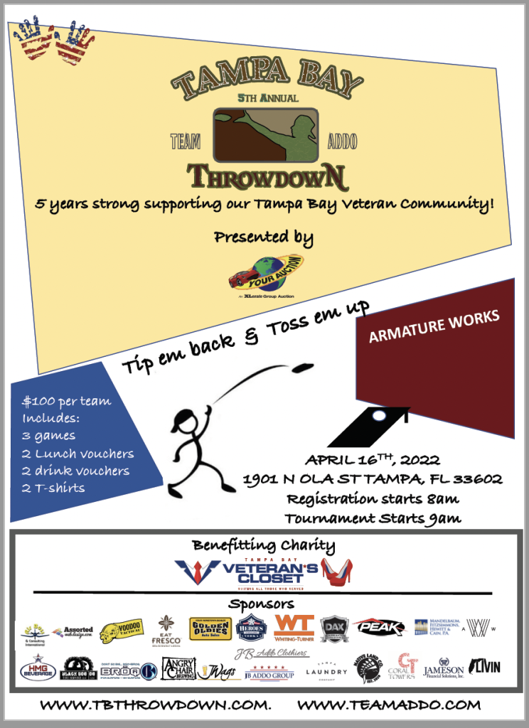 Tampa Bay Throwdown Cornhole Tournament - 2022 Tampa Bay Throwdown Cornhole Tournament - 2022